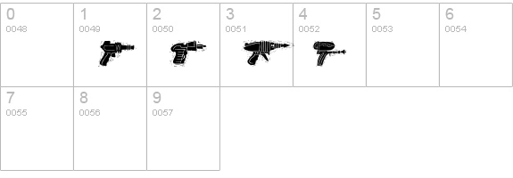 Rayguns details - Free Fonts at FontZone.net