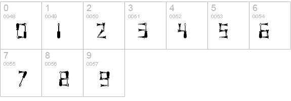 Screwged details - Free Fonts at FontZone.net