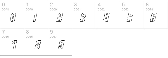 SF Archery Black Outline Oblique details - Free Fonts at FontZone.net