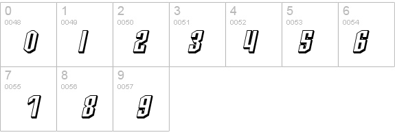 SF Archery Black SC Shaded Oblique details - Free Fonts at FontZone.net