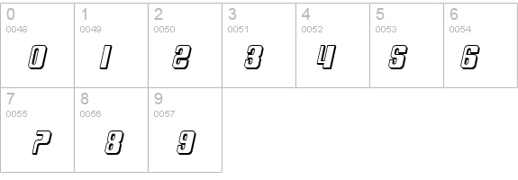 SF DecoTechno Shaded Oblique details - Free Fonts at FontZone.net