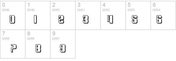 SF DecoTechno Shaded details - Free Fonts at FontZone.net