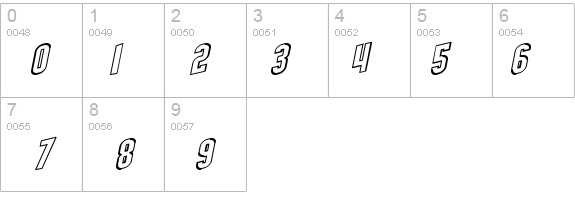 SF Obliquities Outline details - Free Fonts at FontZone.net