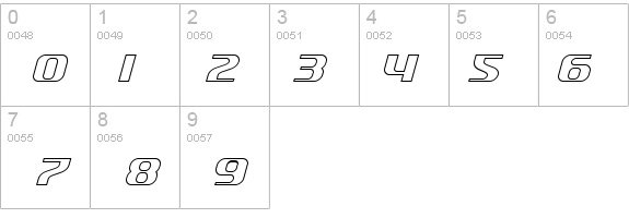 SF Quartzite Outline Italic details - Free Fonts at FontZone.net