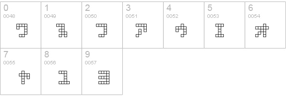 square type kana details - Free Fonts at FontZone.net