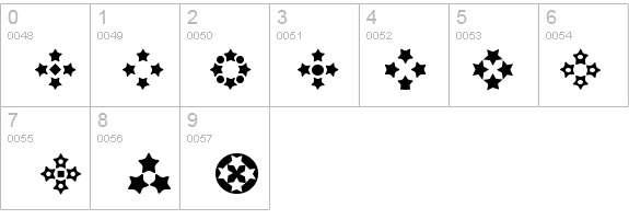 Stars for 3D FX details - Free Fonts at FontZone.net