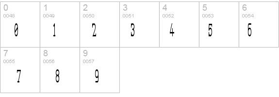 Street Corner Slab Narrower details - Free Fonts at FontZone.net
