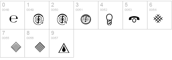 Technical LH Pi One details - Free Fonts at FontZone.net