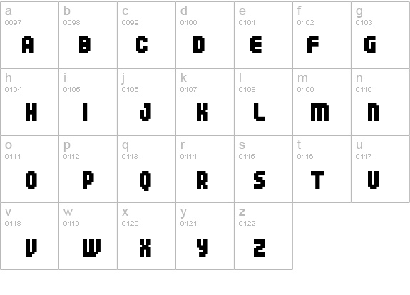 04b_25 details - Free Fonts at FontZone.net