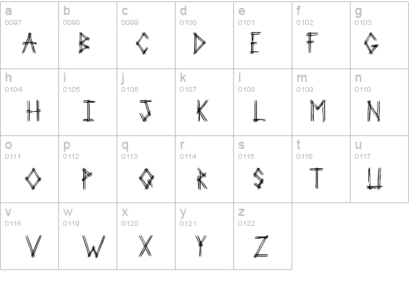 2 Prong Tree details - Free Fonts at FontZone.net