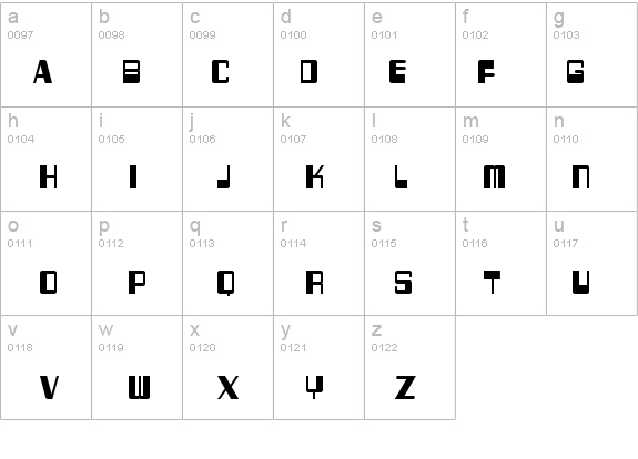 256 Bytes details - Free Fonts at FontZone.net