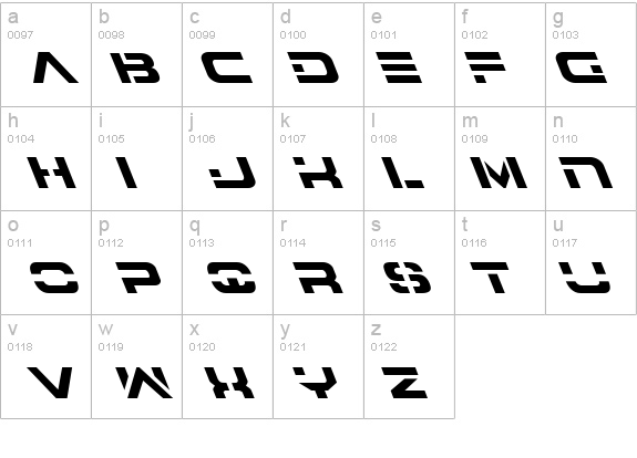 7th Service Leftalic details - Free Fonts at FontZone.net