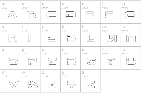7th Service Outline details - Free Fonts at FontZone.net