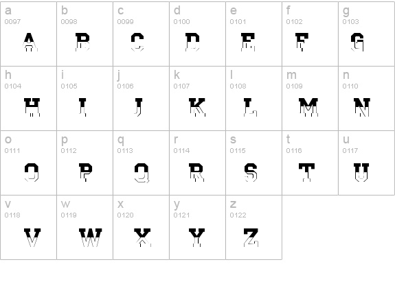 a_CampusB&W details - Free Fonts at FontZone.net