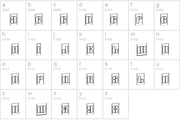 a_GladeCmOtlUp details - Free Fonts at FontZone.net