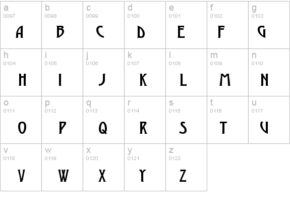 a_ModernoCaps details - Free Fonts at FontZone.net