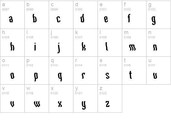 a_VizoraWvd details - Free Fonts at FontZone.net