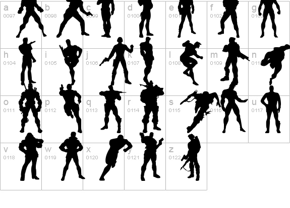 Action Men details - Free Fonts at FontZone.net