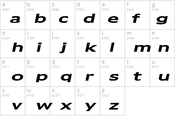 Adams Extended Bold Italic details - Free Fonts at FontZone.net