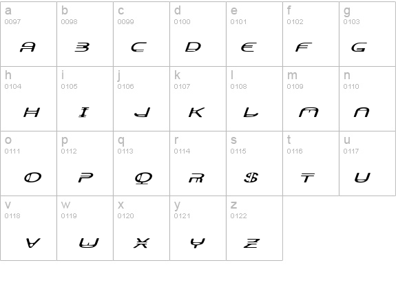 AeratorObliqueA details - Free Fonts at FontZone.net