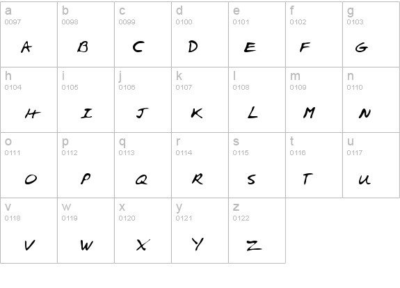 AlexsHand details - Free Fonts at FontZone.net