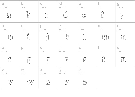 Alexuss Heavy Hollow Condensed details - Free Fonts at FontZone.net