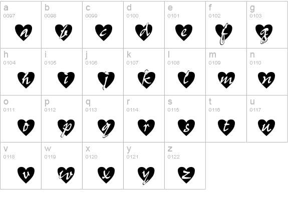 All Hearts Normal details - Free Fonts at FontZone.net