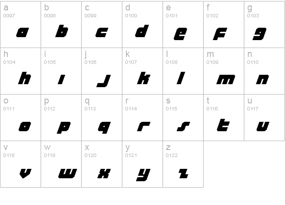 Alpha Taurus Expanded Italic details - Free Fonts at FontZone.net