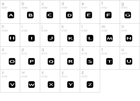 AlphaShapes rounded corners details - Free Fonts at FontZone.net