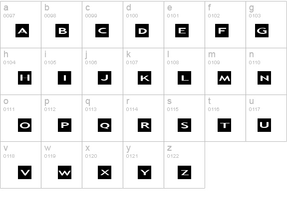 AlphaShapes squares details - Free Fonts at FontZone.net