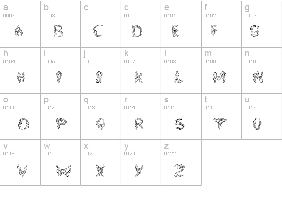 AlphaWomanHair details - Free Fonts at FontZone.net