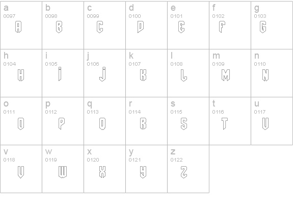 AmazDooMLeftOutline details - Free Fonts at FontZone.net