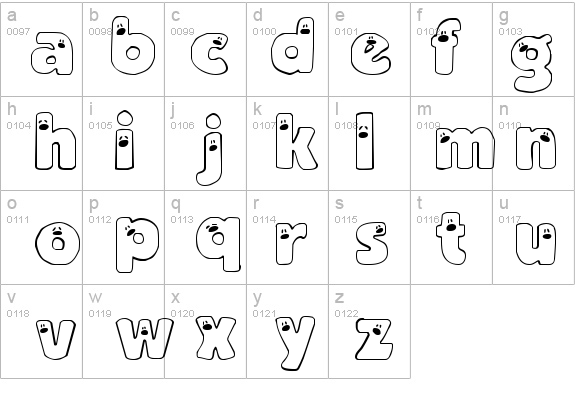 AnniesPeepers details - Free Fonts at FontZone.net