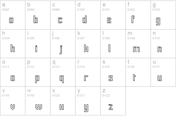 Ardour Outline details - Free Fonts at FontZone.net