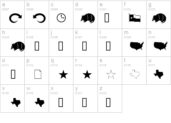Armadillo details - Free Fonts at FontZone.net