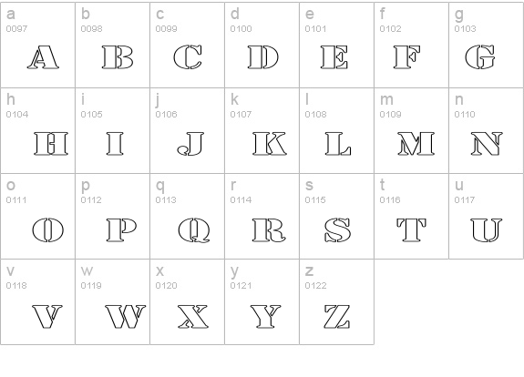 Army Hollow Expanded details - Free Fonts at FontZone.net