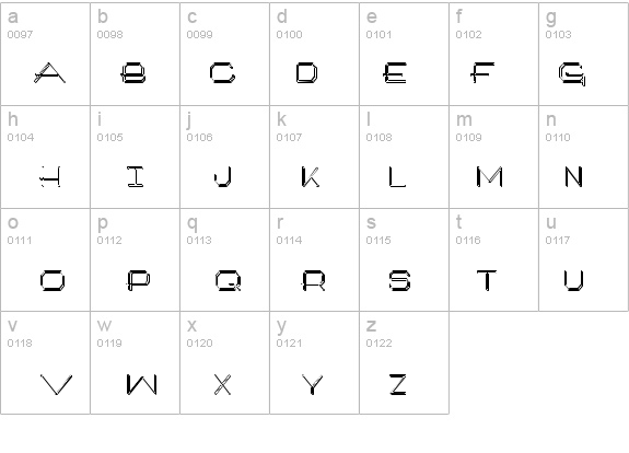 Artlook 3-D Narrow details - Free Fonts at FontZone.net