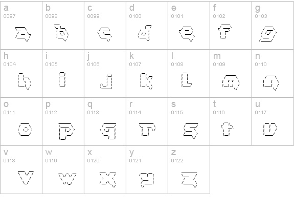 asciid details - Free Fonts at FontZone.net