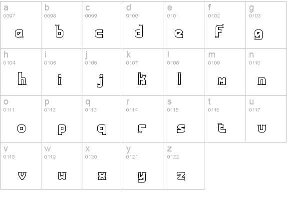 Ataxia Outline (BRK) details - Free Fonts at FontZone.net