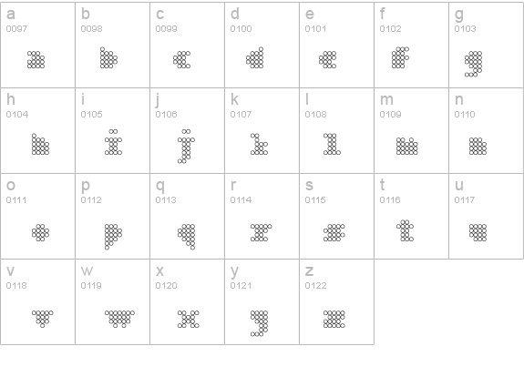 Bar dot Regular details - Free Fonts at FontZone.net