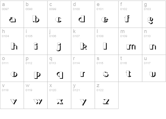 BIGCSHAD-Normal Wide details - Free Fonts at FontZone.net