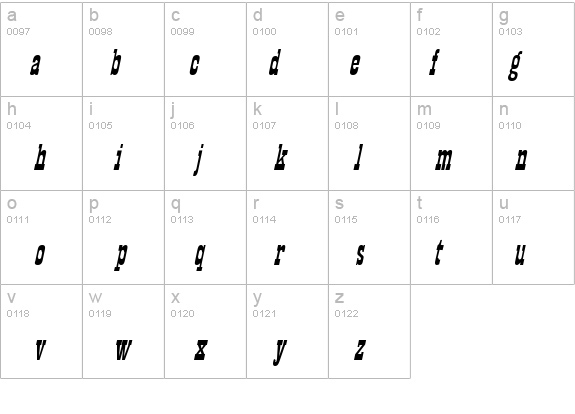 Billboard 11 Italic details - Free Fonts at FontZone.net