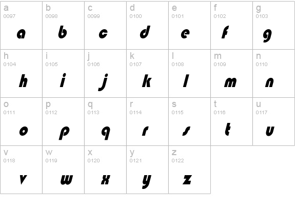 BixleeCndObl-Heavy details - Free Fonts at FontZone.net