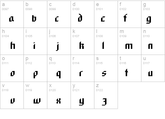 BlackForest details - Free Fonts at FontZone.net