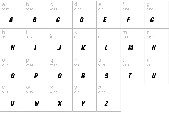 Block Wide BoldItalic details - Free Fonts at FontZone.net