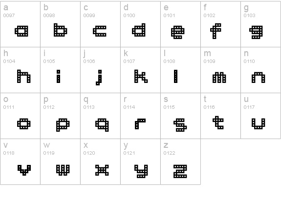 BM block A15 details - Free Fonts at FontZone.net