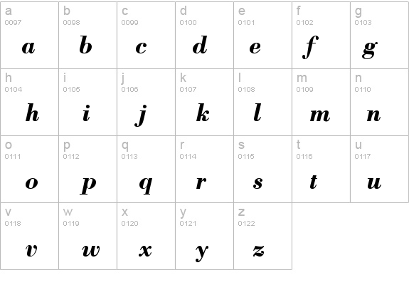 Bodoni CG ATT Bold Italic details - Free Fonts at FontZone.net