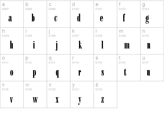 Bodoni Std Poster Compressed details - Free Fonts at FontZone.net