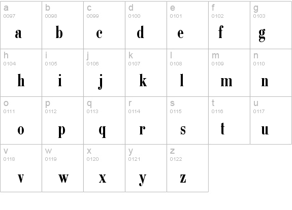 BodoniCondCTT details - Free Fonts at FontZone.net