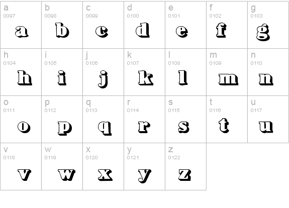 BowersShadow details - Free Fonts at FontZone.net